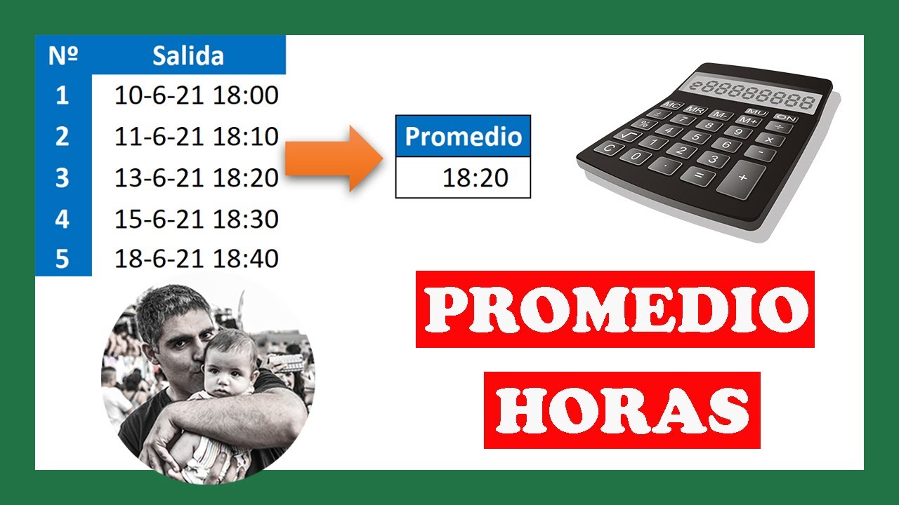 Cómo CALCULAR PROMEDIO de HORAS de salida en días diferentes - Curso de Excel Intermedio