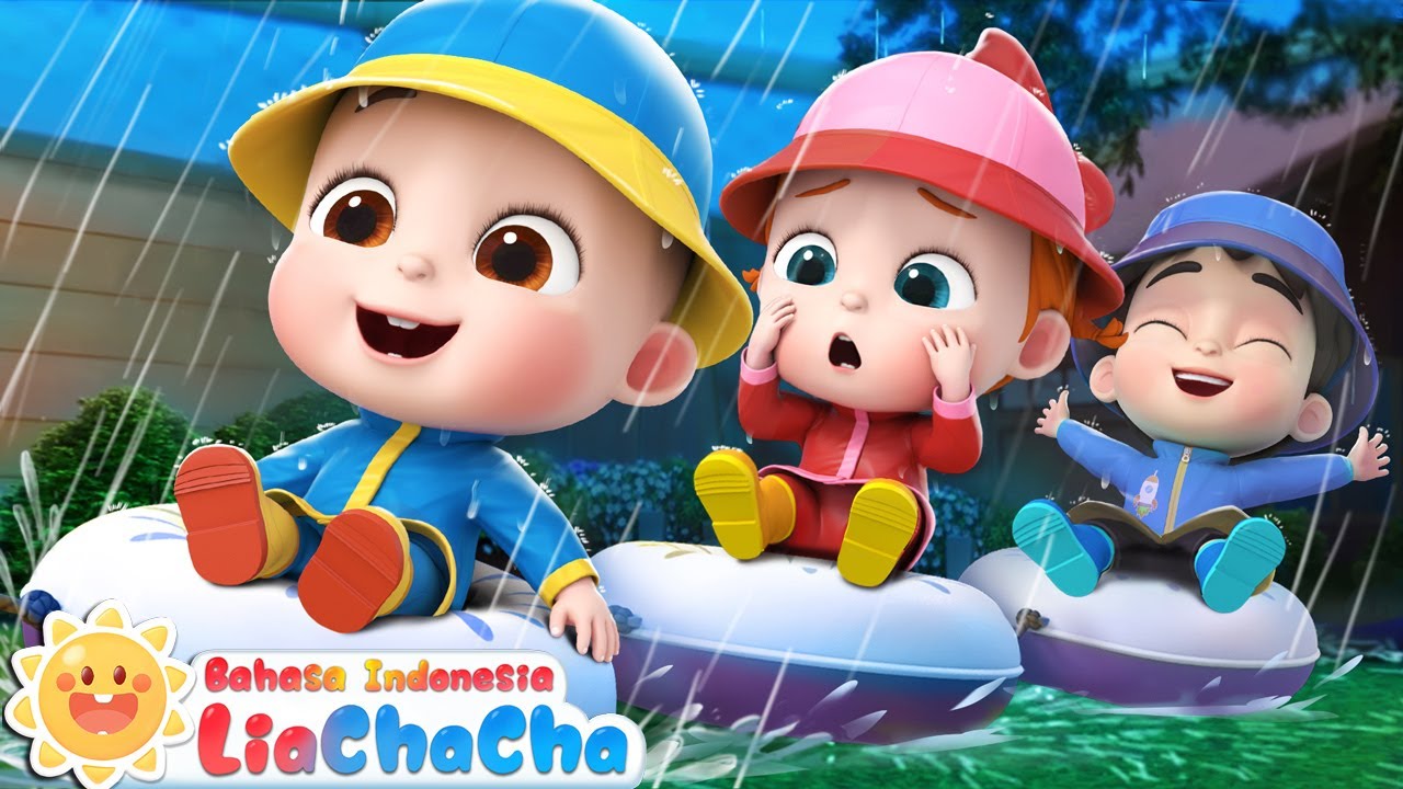 Bermain di Hari Hujan | ☔Lagu Hari Hujan | Lagu Lucu | Lagu Anak-anak | LiaChaCha Bahasa Indonesia