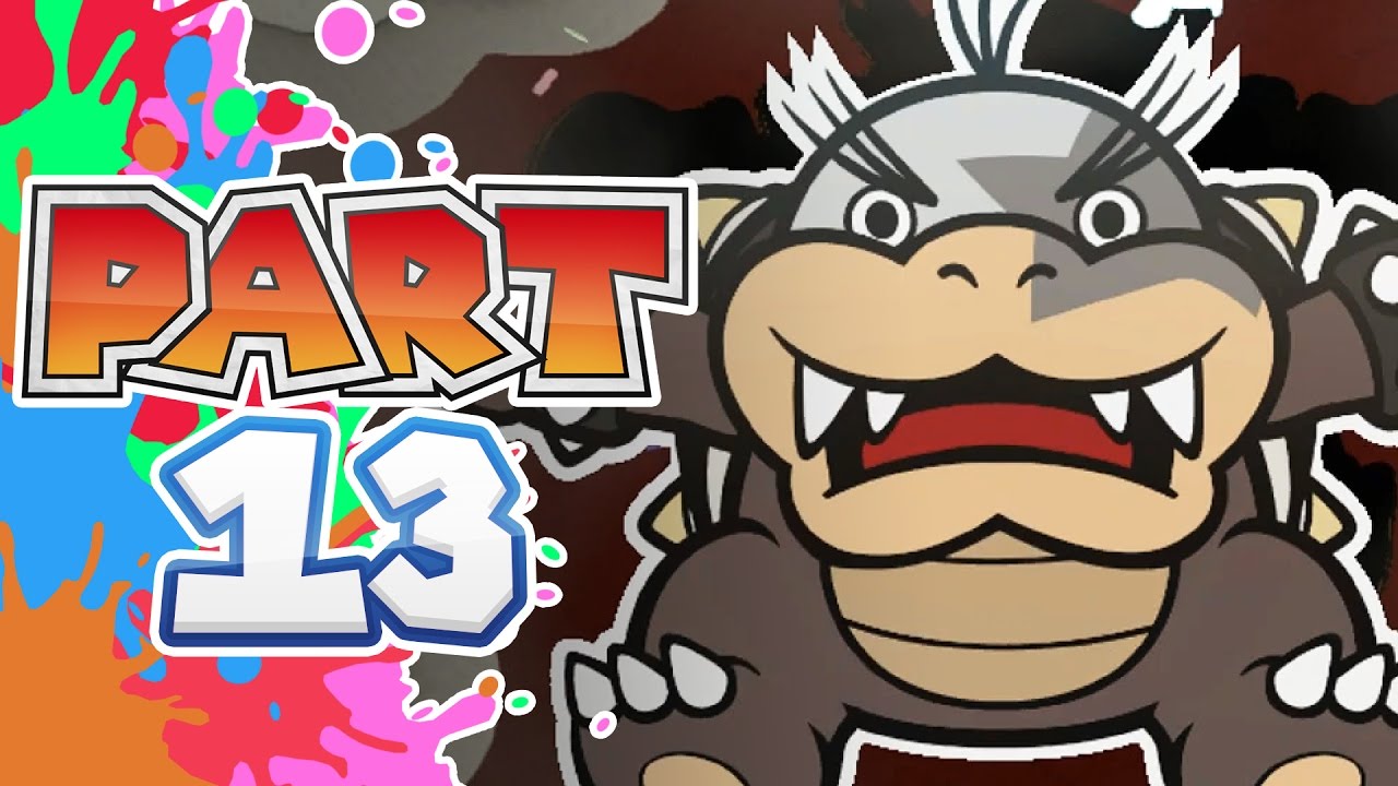 Paper Mario Color Splash 100% Walkthrough - Part 13 - The Crimson Tower (Morton)