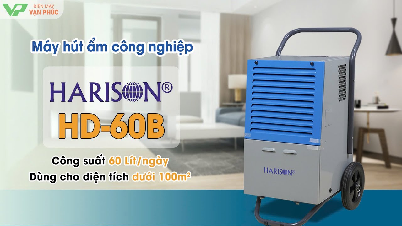 Giới thiệu máy hút ẩm công nghiệp Harison HD-60B chính hãng