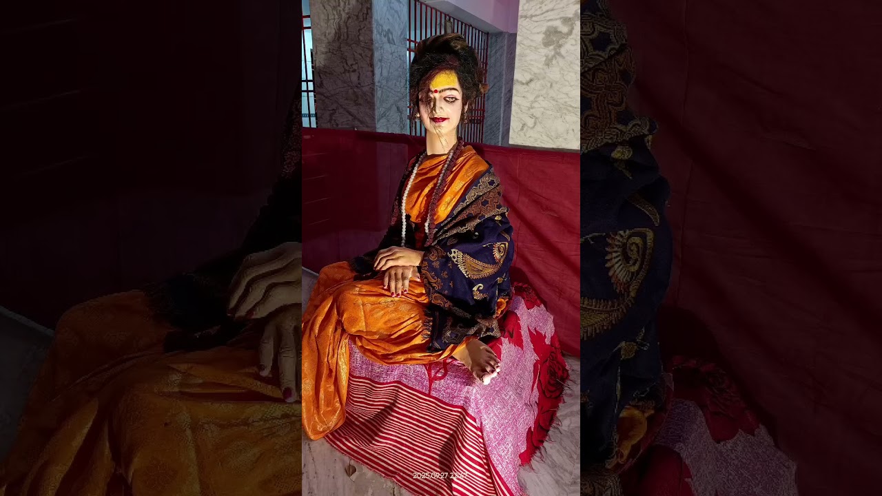 Durga Puja theme Kumbh Mela at Raiganj #song #love #kumbhmela 2025