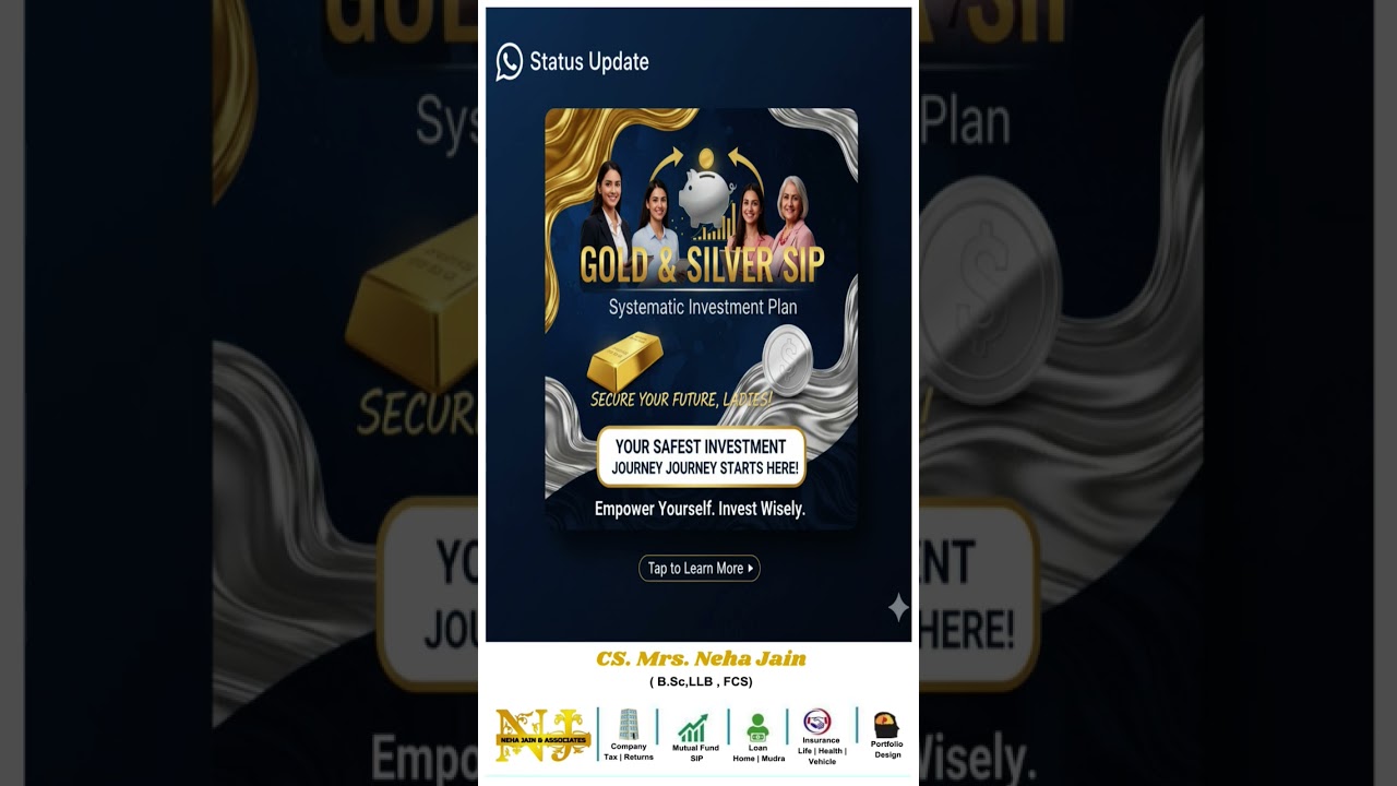 💸 Gold Silver SIP Start Your SIP today to invest for future Maximise wealth 