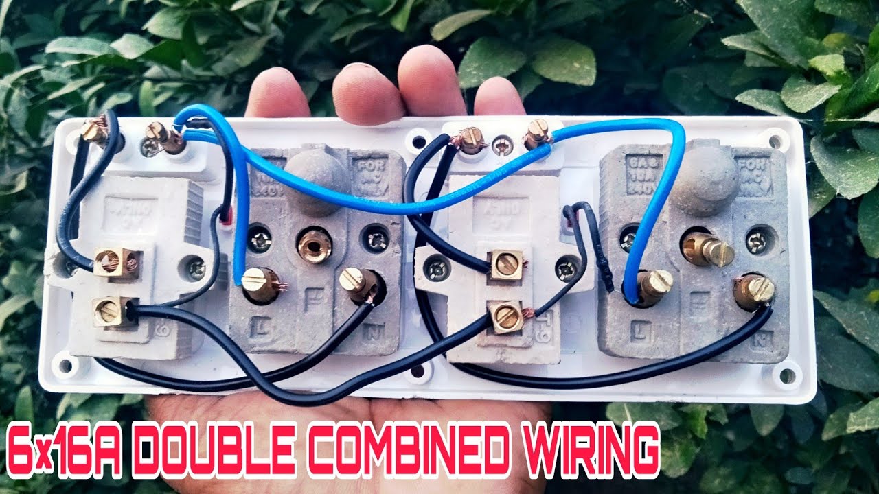 Double combined with 2 pin socket & indicator connection / वायरिंग कैसे करे ‎@AryanElectricalview 