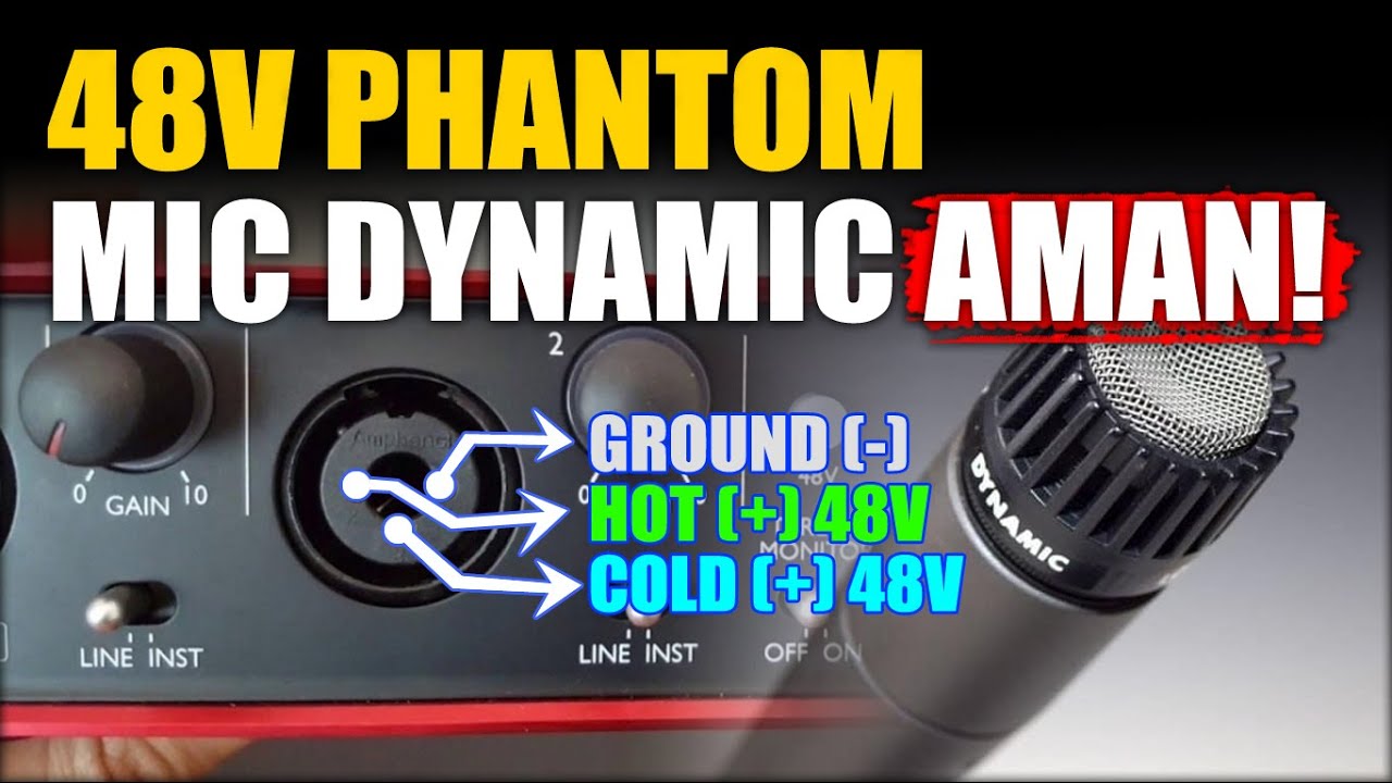 Mic Dynamic Dikasih Phantom Power Bikin Rusak? Cara Pengkabelan Spul Mic Dynamic Yang Benar