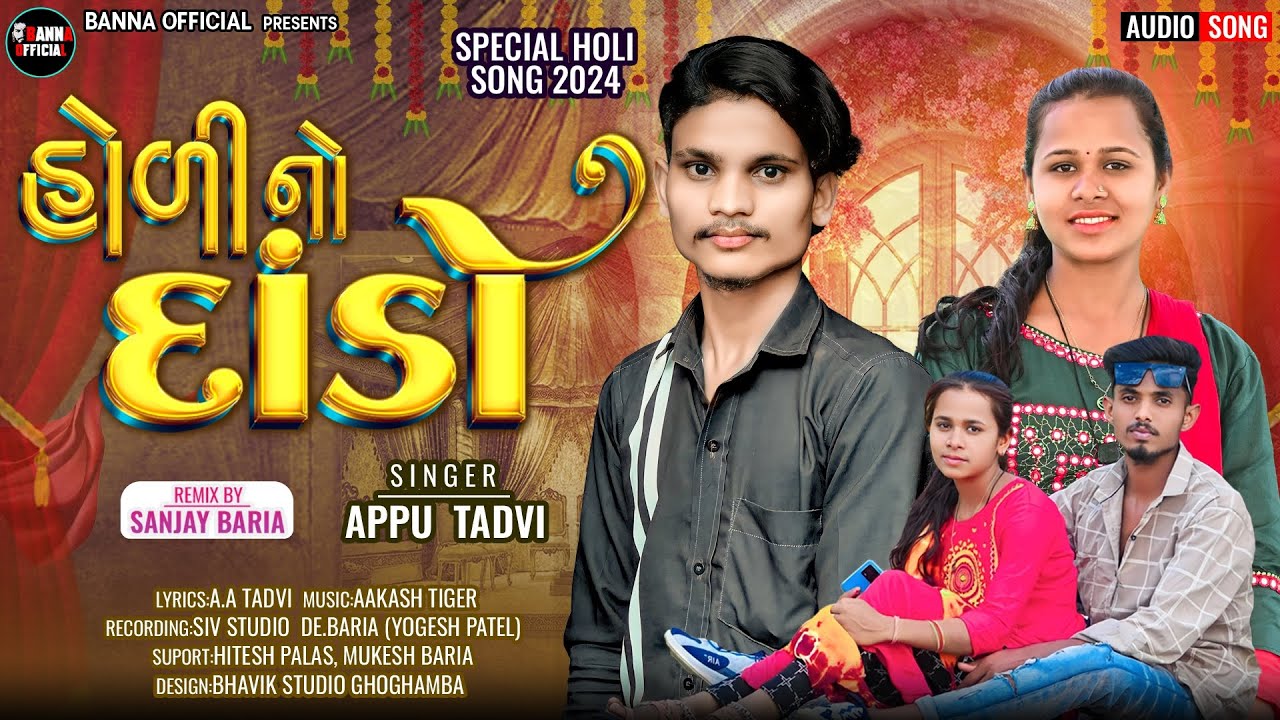 APPU TADVI HOLI NO DANDO NEW TIMLI SONG 2024||બે લવરીયા નાં લગન DJ REMIX SONG