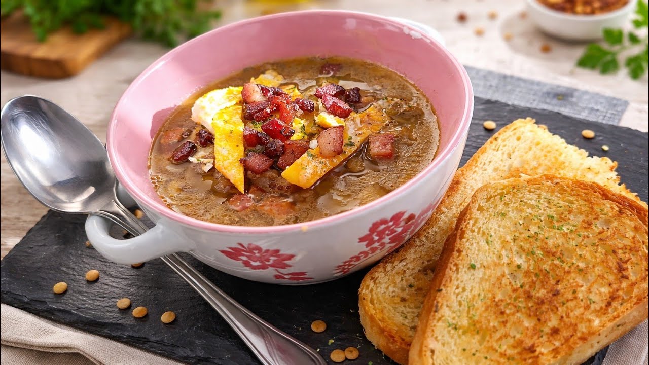 Волшебный праздничный чечевичный суп 🍲✨ Изобилие, деньги и семейное тепло в одной тарелке.