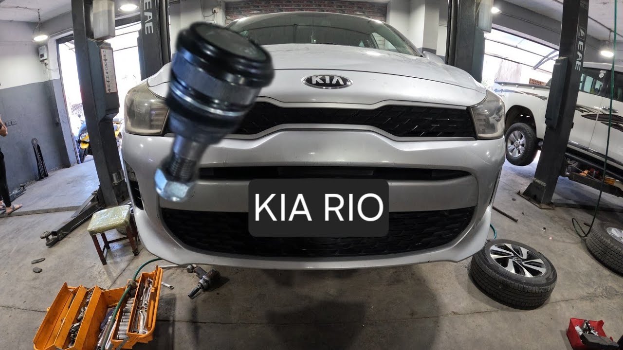 замена шаровой опоры .... киа рио - kia rio