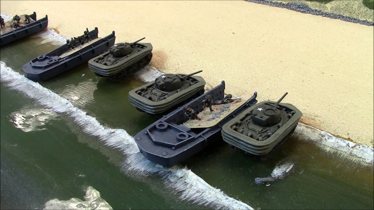 Flames of War V4 Batrep #7  D-Day! Beach landing