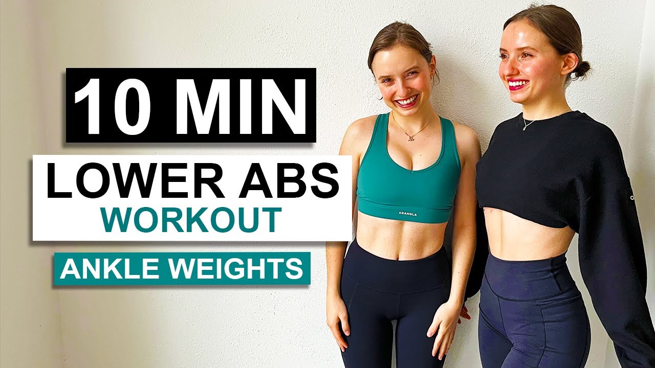 10 MIN ABS WORKOUT with ankle weights | Twice as Fit