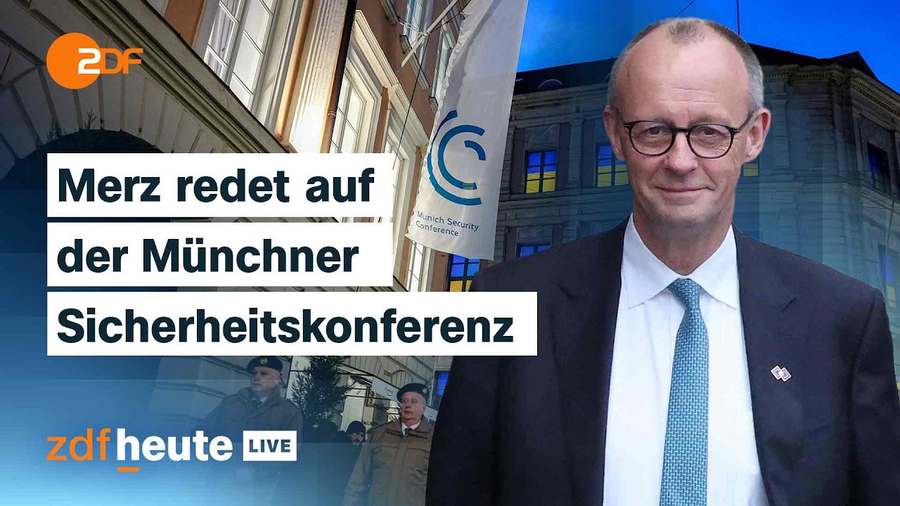 Ukraine, USA und Europas Verteidigung – Auftakt der Münchner Sicherheitskonferenz | ZDFheute live