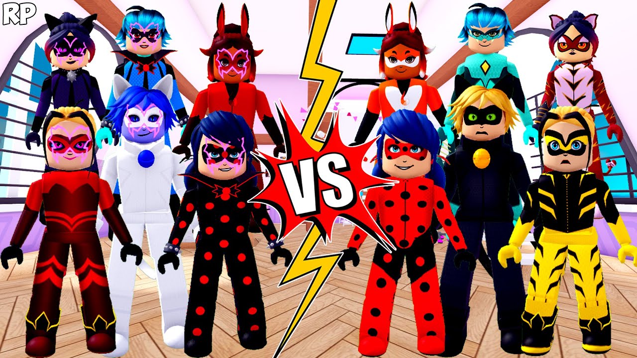 EVIL VS ORIGINAL TRANSFORMATION (COMPARISON) NO MIRACULOUS RP - MIRACULOUS ROBLOX!