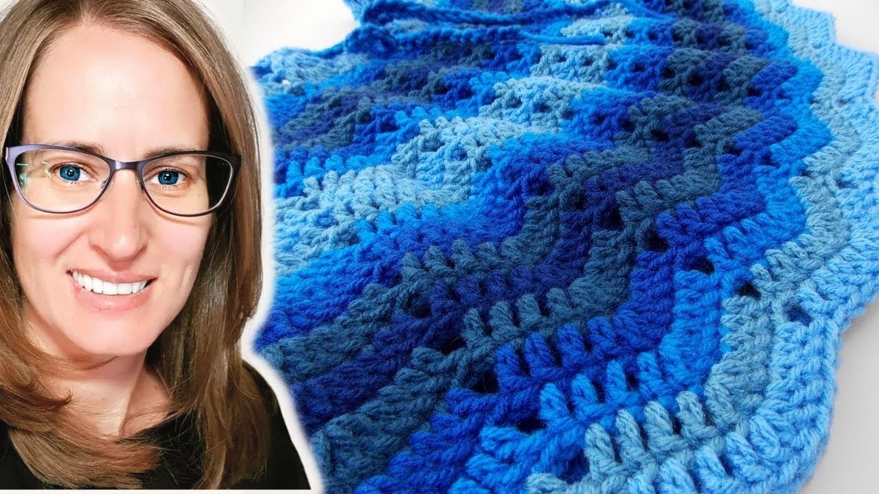 Poncho / Skirt Waves Crochet Tutorial Part 1 of 2 #crochet #videotutorials #crochet #videotutorial