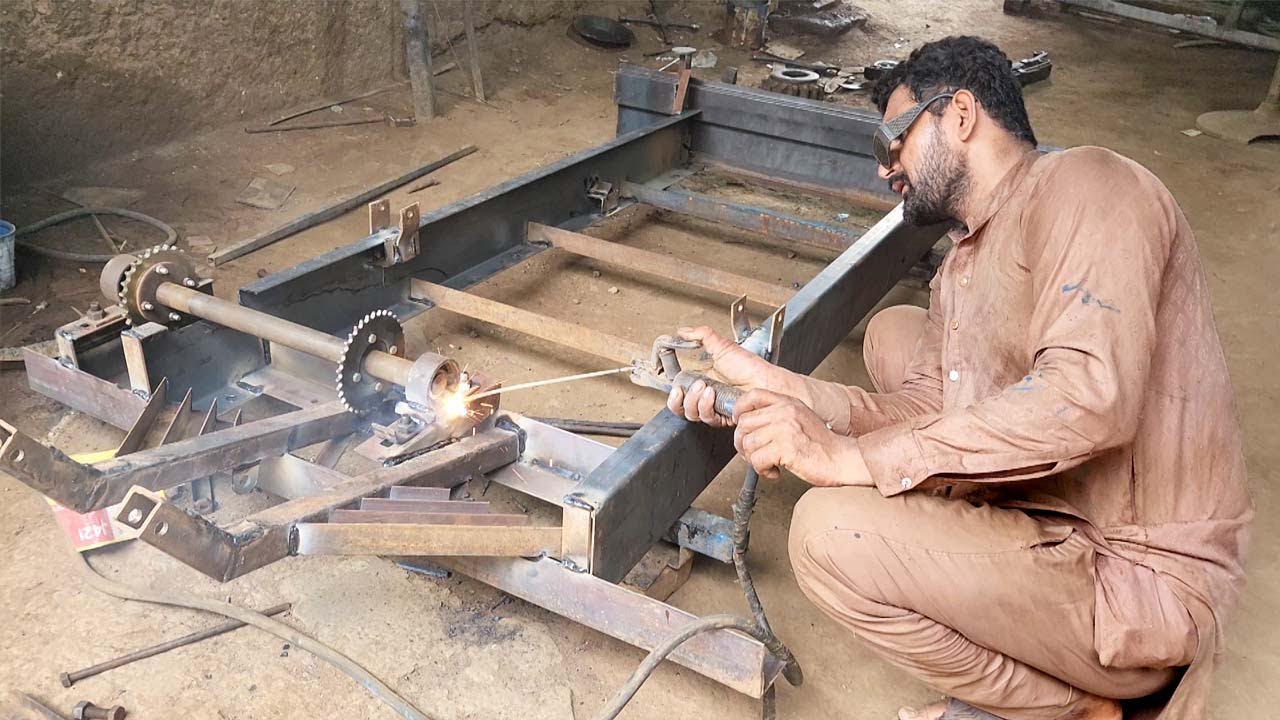 Talented local Man Produced Custom Loader Rickshaw