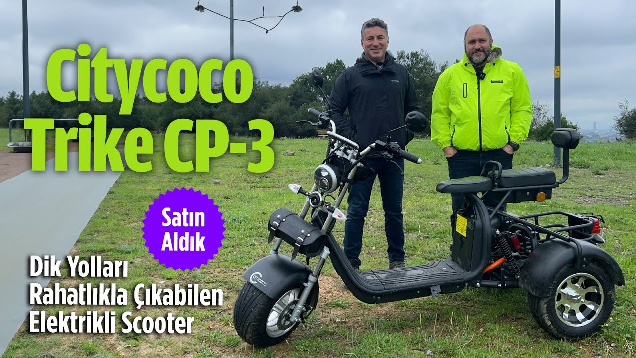 Citycoco Trike CP-3 Satın Aldık | Dik Yolları Rahatlıkla Çıkabilen Elektirikli Scooter