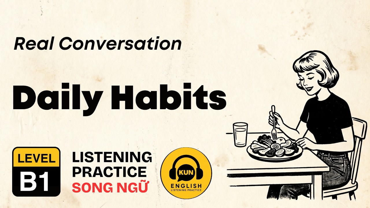 English Listening Practice B1 – Food, Health & Daily Habits | Improve English Naturally!