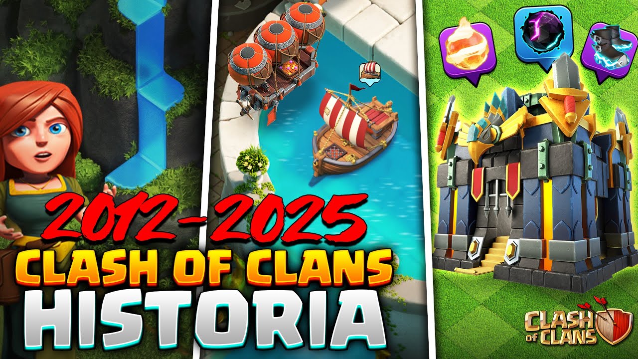 CÓMO HA CAMBIADO CLASH OF CLANS en los ÚLTIMOS 13 AÑOS? 🔍Toda la HISTORIA del JUEGO en 1 Sólo Vídeo