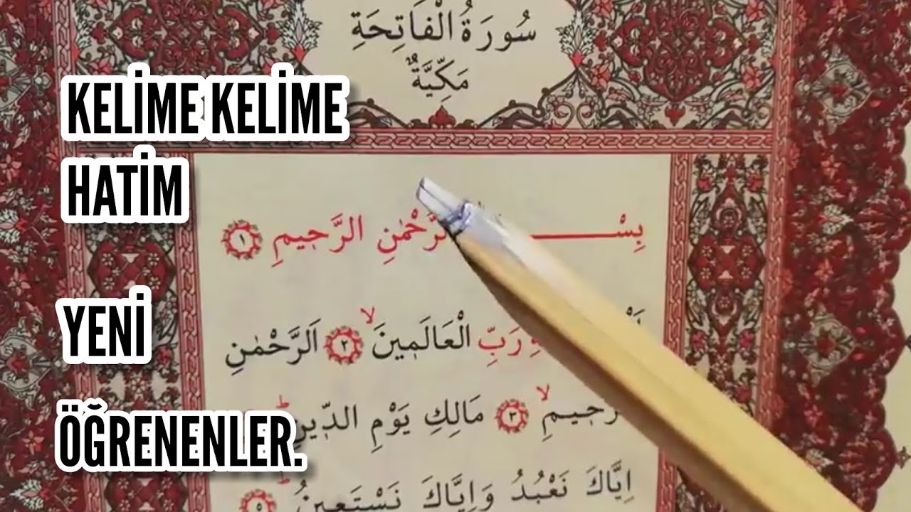 1.Kur'anı Kerim okumaya ilk başlayanlar/TECVİD Uygulamalı #fatihasuresi @Selami Hoca