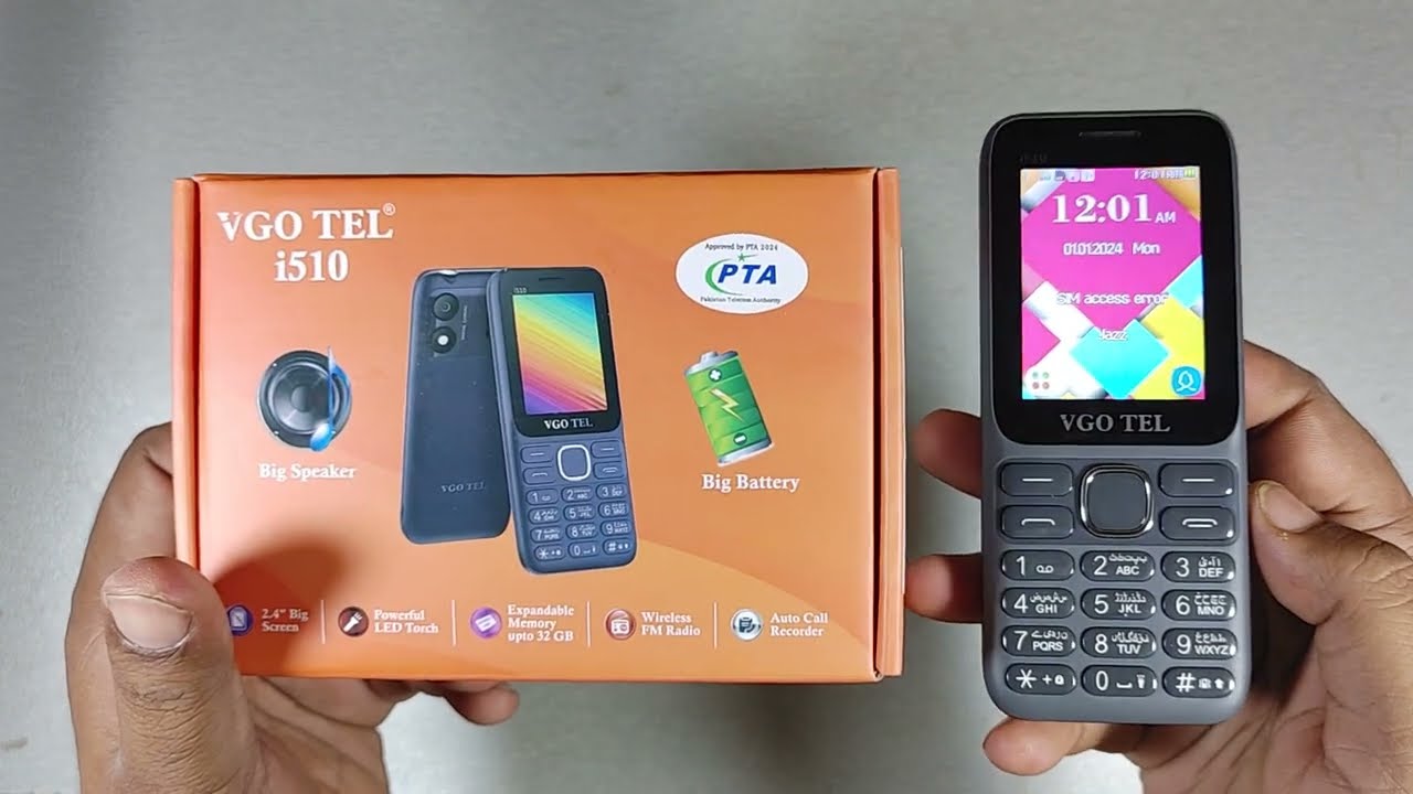 VGOTEL i510 2.4 Inch 3000 mAh Battery FM Radio Any Color Price Rs 3,199 Unboxing And Review