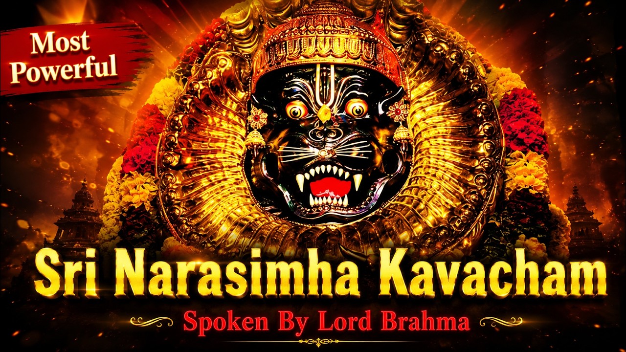 Narasimha Kavacham | MANTRA TO DESTROY NEGATIVE ENERGIES | Most Powerful Narasimha mantra