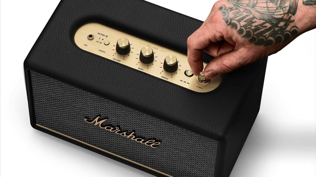 Marshall Acton III Bluetooth Home Speaker, Black