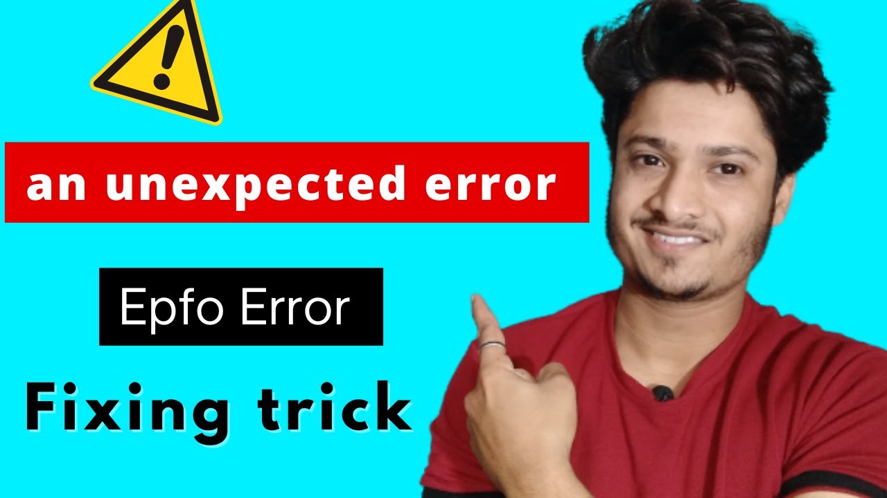 An unexpected error occurred ll how to fix an unexpected error