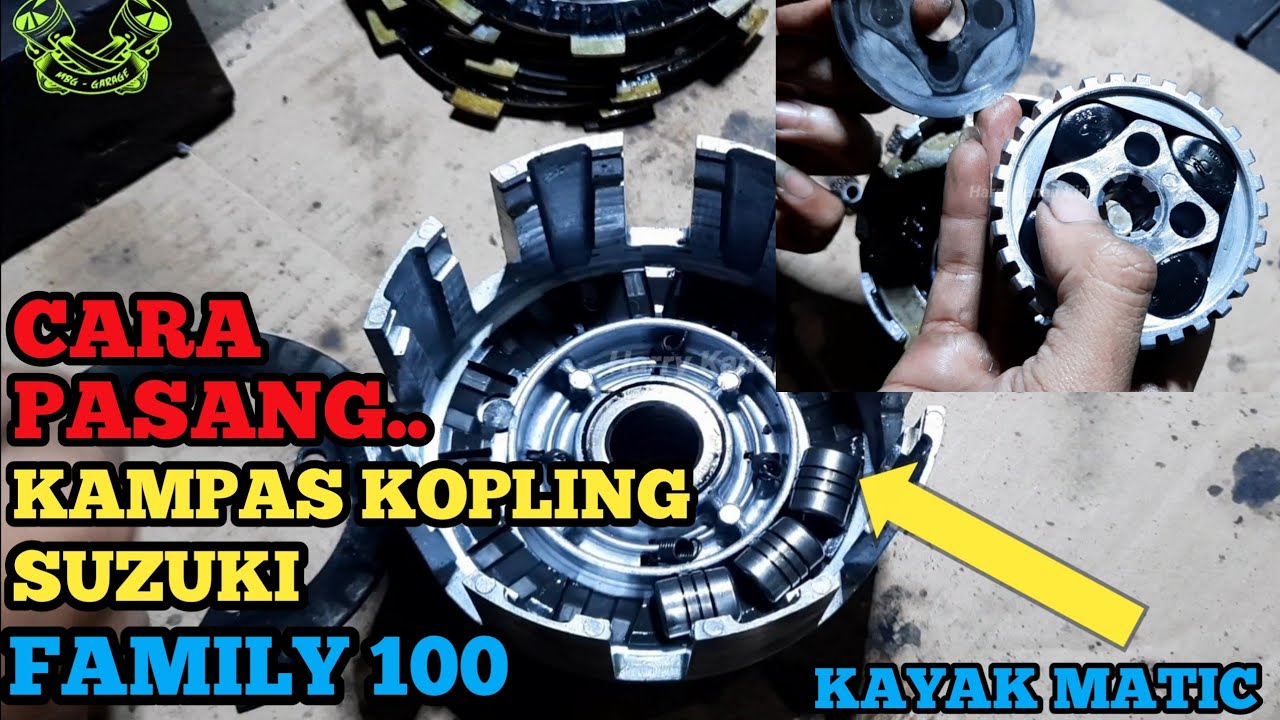 cara pasang kampas kopling suzuki family 100 #suzukifamily100 #suzukifr80