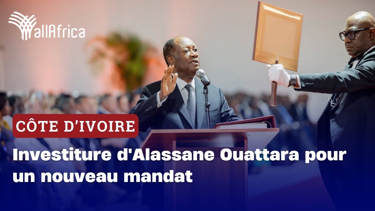 Côte d'Ivoire : Investiture d'Alassane Ouattara pour un nouveau mandat
