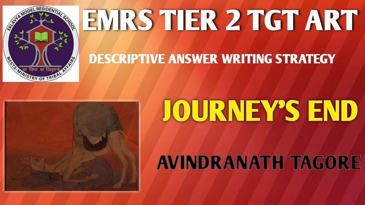 EMRS TIER 2 TGT ART I CLASS 12TH PAINTING I JOURNEY'S END - AVINDRANATH TAGORE 