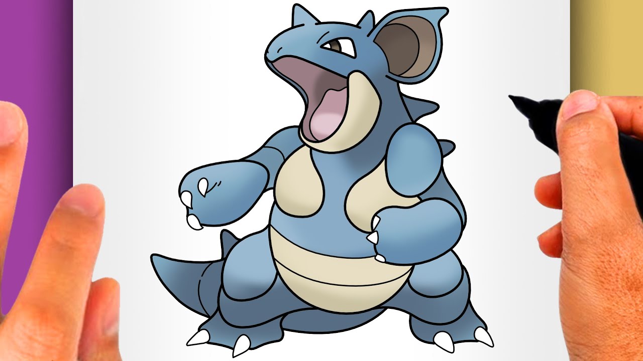 HOW TO DRAW NIDOQUEEN - How to Draw Pokémon Nº 0031 (EASY POKÉMON DRAWING) - Nidoqueen Drawing