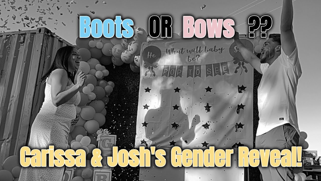 Boots or bows? Josh and Carissa's Gender Reveal!
