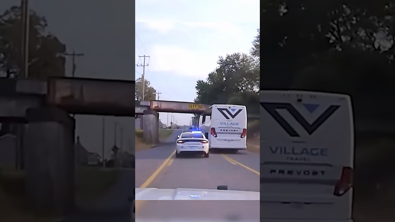 Reckless Bus Theft Sparks High Speed Police Chase 🚐 ! #viralvideo #dashcam #policechase
