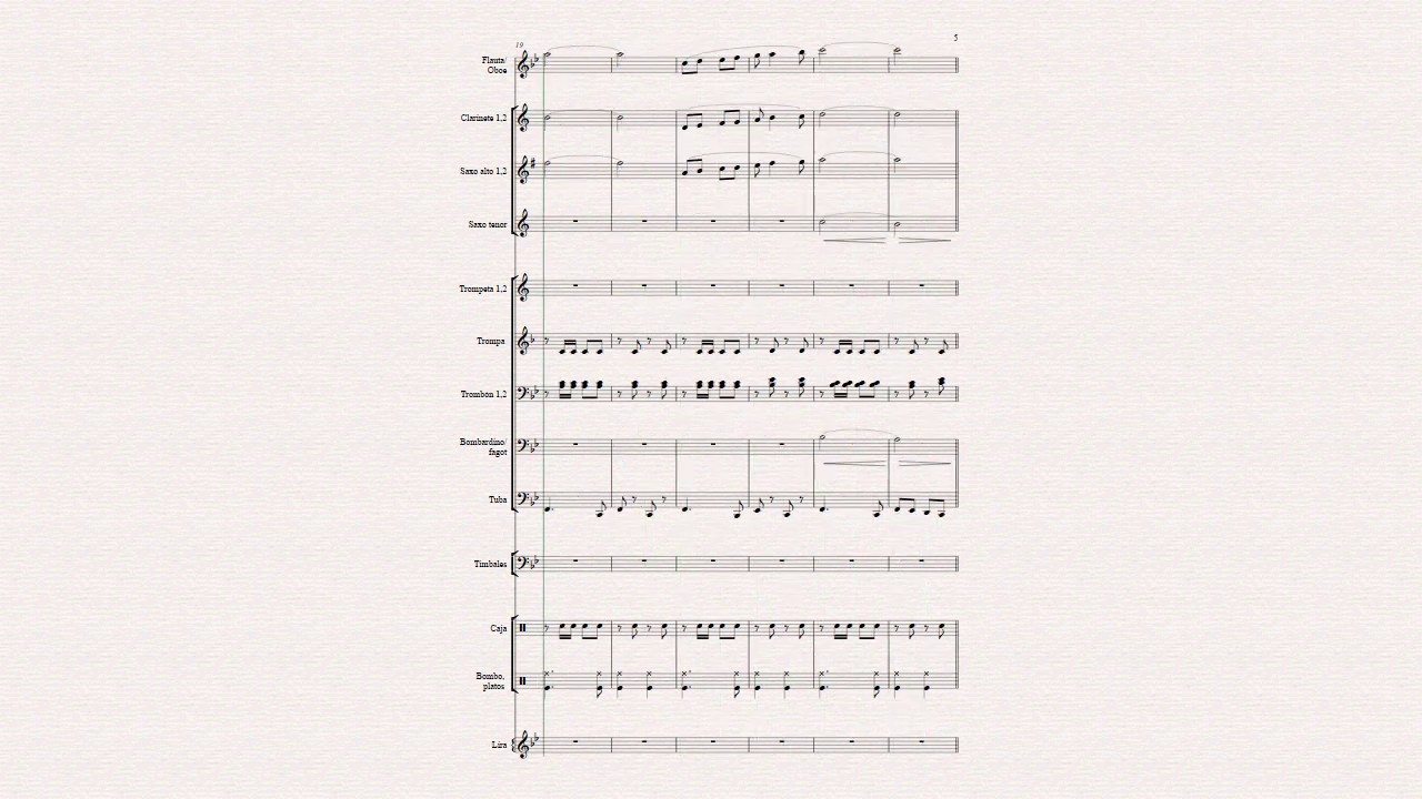 "Mateu". Pasodoble para banda infantil. Autor: Azael Tormo