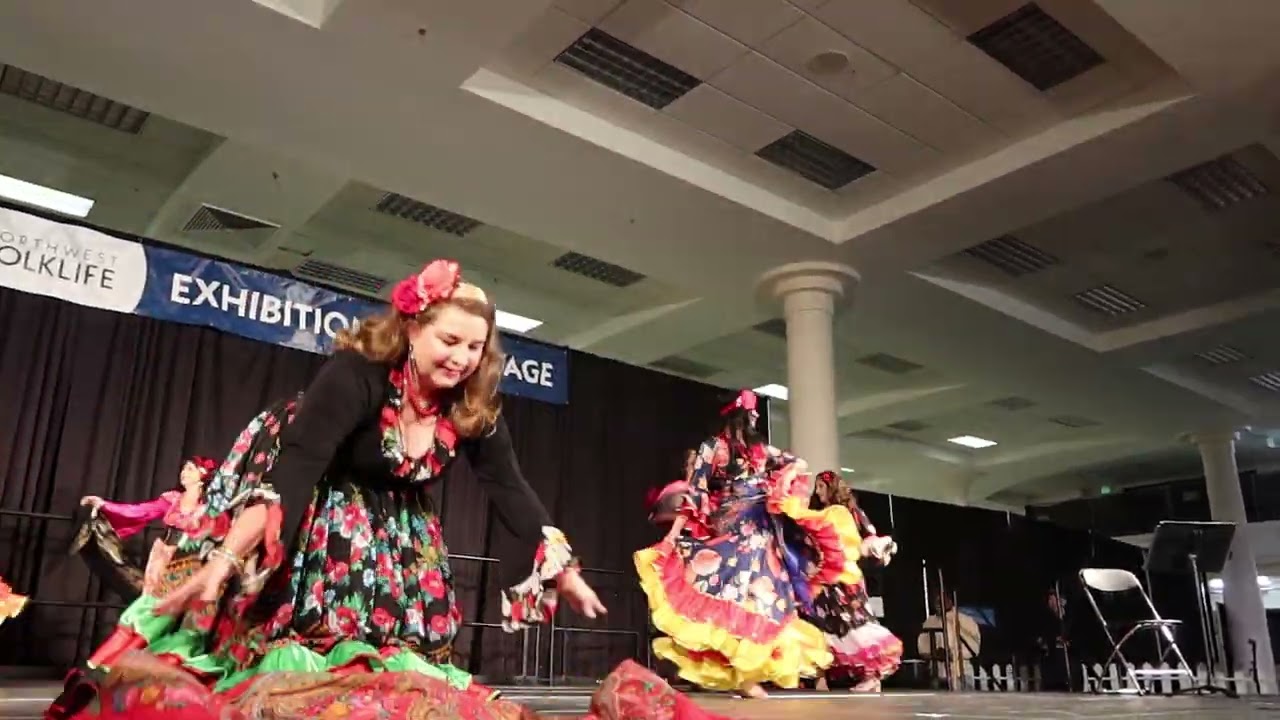 Russian Romani Dances, Ruska Roma, Russian Gypsies subgroup of Romani in Russia and Belarus MVI 6841