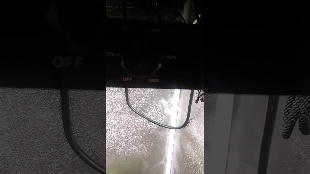 FECiDA led grow light CR600 at 50% power growing my seedlings.awesome light