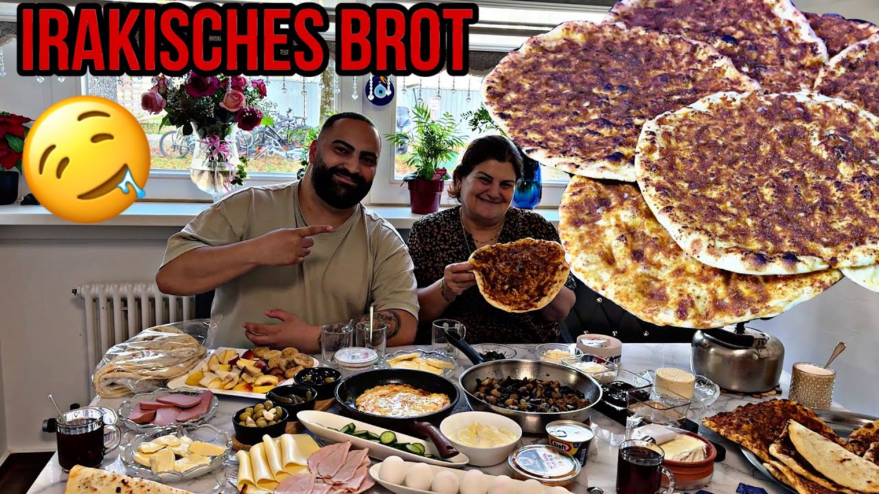 IRAKISCHES BROT GISHNISH 🤤 / FRÜHSTÜCKEN / VLOG DURCH MÜNCHEN / SAMI.K & NADA….