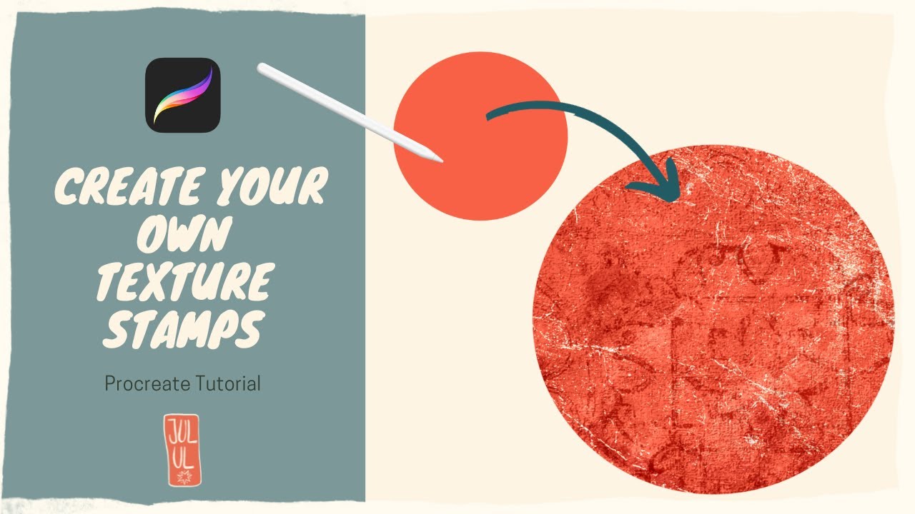 Texture Stamps in Procreate - Tutorial