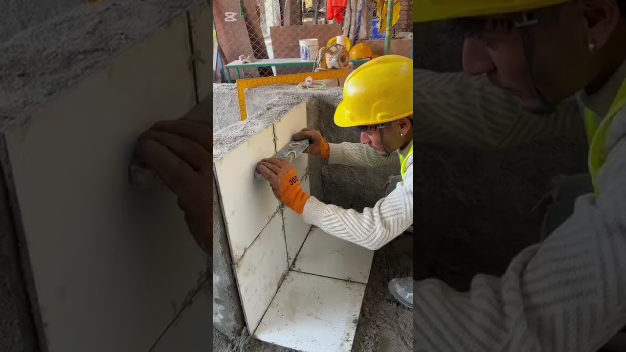KAL BAHADUR RAWAL WORKING VIDE TILE MASON