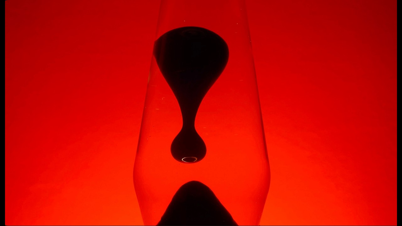 Black Lava Lamp - Orange Glow | Brown Noise for Sleep, Focus & Deep Relaxation