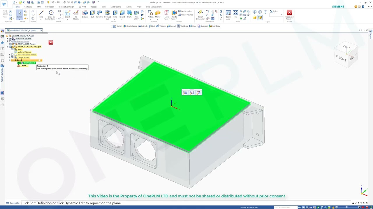 Solid Edge Tip -  Re-linking driven parts