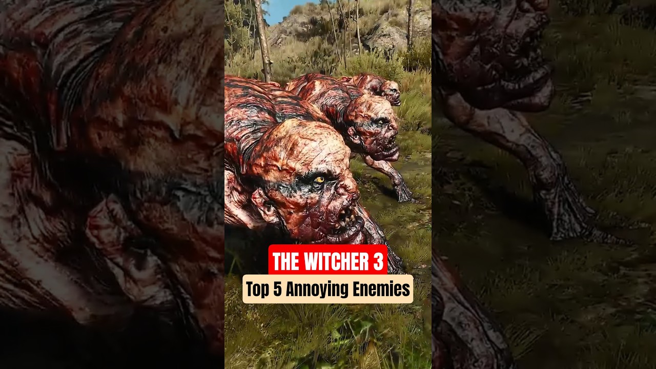 Топ-5 самых надоедливых врагов в The Witcher 3 &ndash; Часть 2 #shorts  #thewitcher
