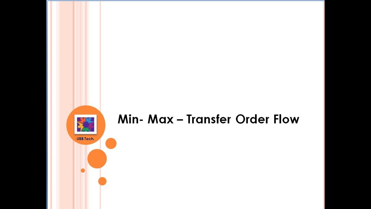 Oracle Fusion Cloud Min Max Planning - Generate Transfer Order