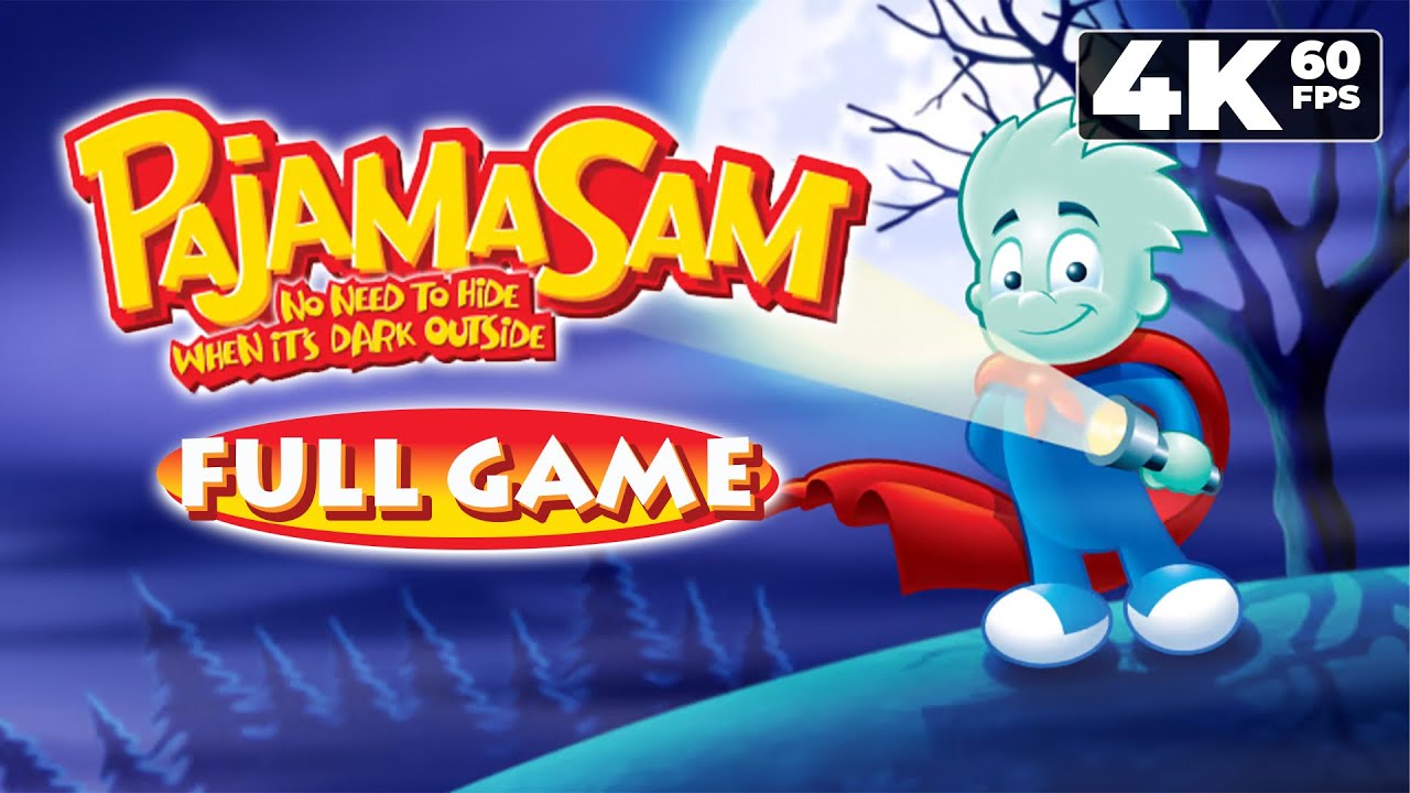 Pajama Sam: No Need To Hide When It's Dark Outside (PC) - Full Game 4K60 Walkthrough - No Commentary