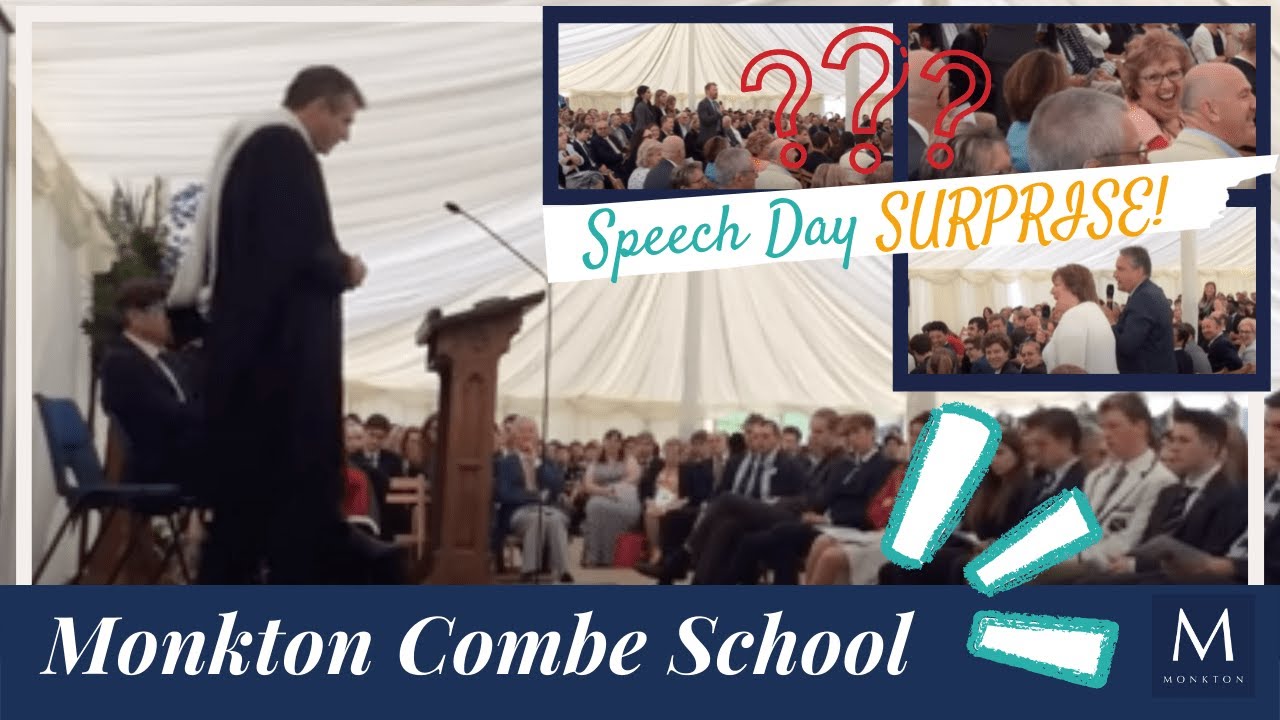 A school speech day surprise at Monkton, Bath, England