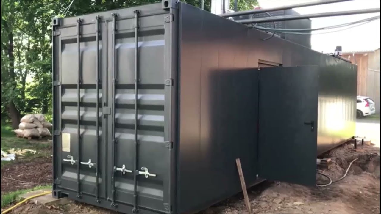 Heizcontainer 300 kW für Pellets und Hackschnitzel EG Multifuel
