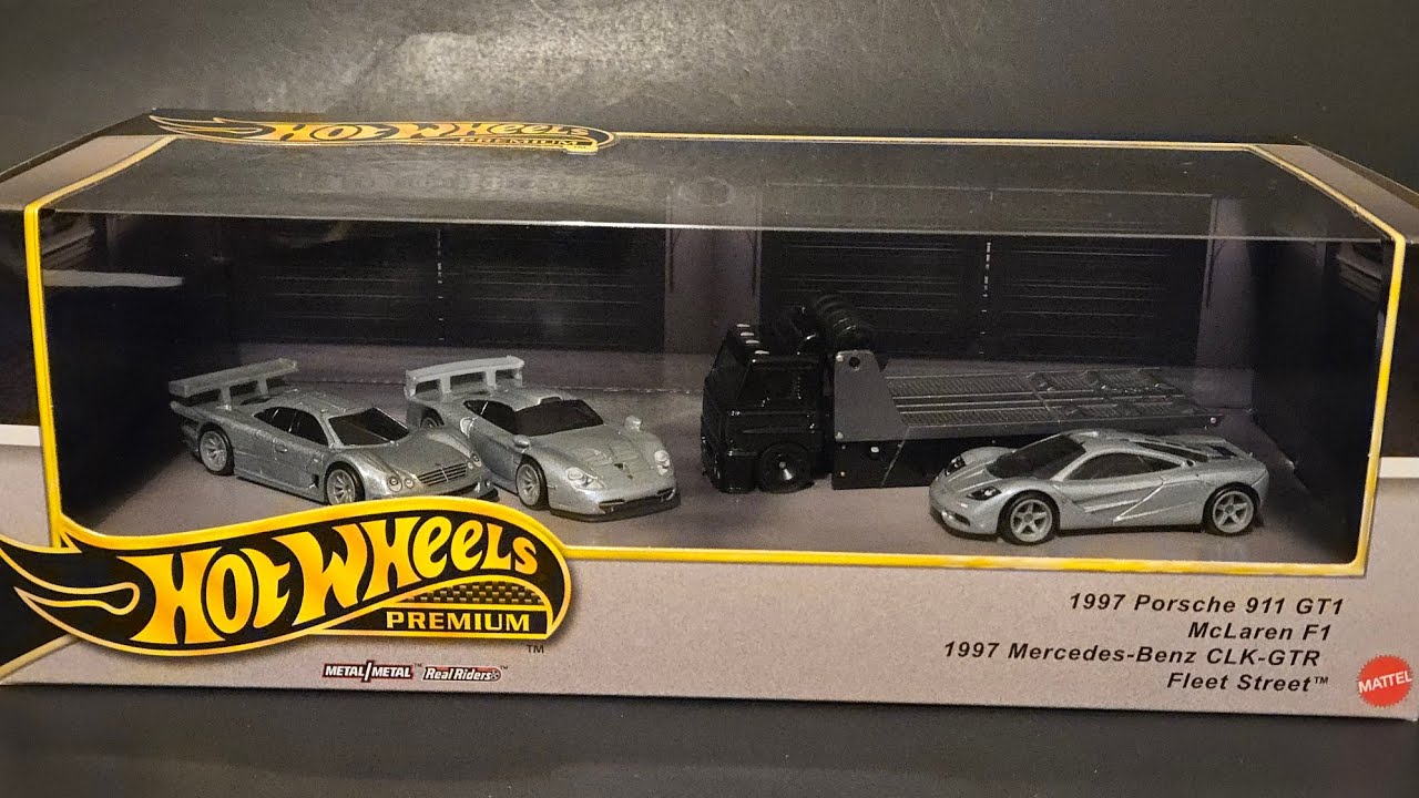Открытие Hot Wheels McLaren - Porsche - Mercedes-Benz Diorama 2025