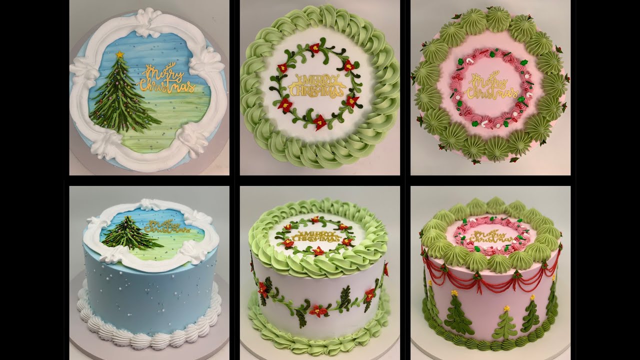 Christmas Cake Design 2024 | Whipped Cream Christmas Cake Design