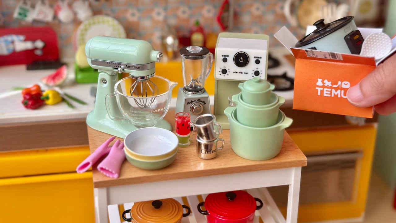 Affordable & Adorable: TEMU Miniature Kitchenware Review | Dollhouse Retail Therapy