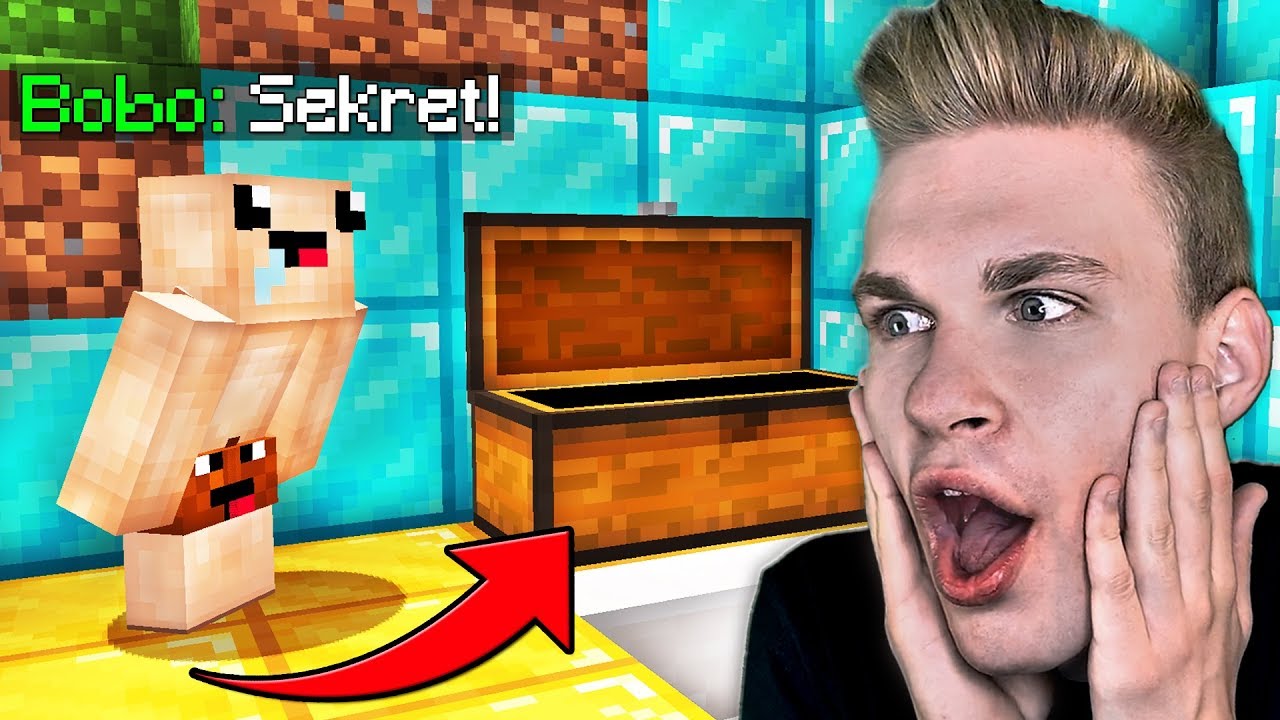 SZPIEGUJE BOBO będąc NIEWIDZIALNYM i odkryłem TO... w Minecraft!