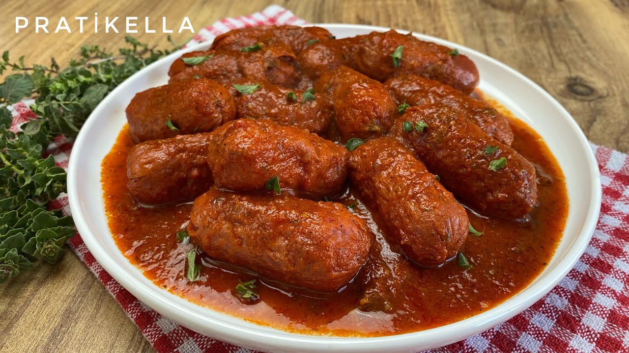 Salçalı Sosis Nasıl Yapılır/Lezzetli Salçalı Sosis Tarifi