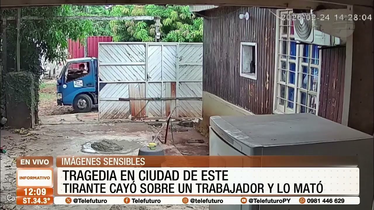 Tirante cayó sobre trabajador y lo mató